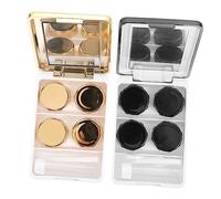 Ipetboom Étui à Lentilles De Contact Compact Et Étanche, Lot De 2 Sets De Boîtes Légères en Plastique Robuste, Boîte De Rangement Portable pour Lentilles, pour Voyage Et Usage Quotidien, pour Femmes