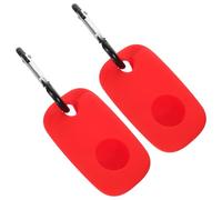 Ipetboom Étui de Protection en Silicone Rouge pour Compatible Tile Pro 2022, Manchon Antichoc Résistant aux Rayures, Lot de 2 Pièces, Accessoire pour Clés, Paquet et Objets Personnels