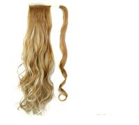 Ipetboom Extension Queue de Cheval Bou Synthétique Haute Température avec Bande Auto-adhésive Postiche Cheveux Naturel pour Volume et Coiffure Élégante