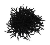 Ipetboom Extensions de Cheveux Tressées Bou s Crochet Courte Postiche Synthétique Noire Homme Style Dreadlocks Accessoire Coiffure Quotidien Fête