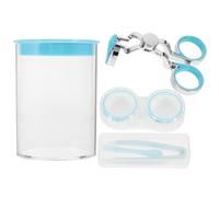 Ipetboom Extracteur de Lentilles de Contact par Ventouse et Baguette Souple, Kit D’outil de Retrait et Insertion pour Lentilles de Contact, Accessoire de Voyage Bleu, Hygiénique et