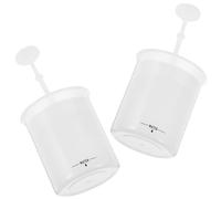 Ipetboom Fabricant De Mousse Visage 2 Pcs Compact Blanc Mousseur Visage Portatif Voyage Maison