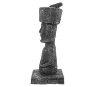 Ipetboom Figurine Décorative Pierre Moai Antique Style Romain et Égyptien Statue Miniature pour Bonsaï Décoration Jardin Aquarium et Micro Paysage