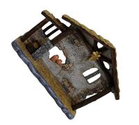 Ipetboom Figurine Nativité en Résine 11 CM Décoration Religieuse de Noël pour Maison et Église Ornement Lumineux de Crèche Décor de Table Festif Chrétien