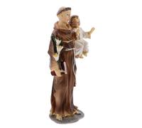 Ipetboom Figurine Résine Jésus avec Garçon Fille Décoration Catholique de Noël Statue Sainte Famille pour Intérieur Cadeau Baptême et Souvenir Religieux