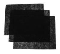 Ipetboom Filtre à Charbon Actif pour Seau à Compost 25x20 Cm Feuille Filtrante Découpable en Lot De 3, Absorbant Odeurs Noir, Adapté Déjections La Cuisine Et Compost Domestique