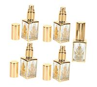 Ipetboom Flacon De Parfum Rechargeable 10ml en Verre Vintage 5pcs Flacon D'arôme Portable Atomiseur De Voyage Décoratif Voyages Présents