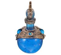 Ipetboom Flacon de Potion Décoratif en Résine Bleu, Statuette Sirène Lumineuse pour Centre de Table, Décoration Intérieure Originale pour Bureau et Étagère, Accessoire Créatif Élégant