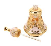 Ipetboom Flacon Parfum Rechargeable Style Moyen-Oriental Petit Flacon Verre Compte-Gouttes pour Huiles Essentielles et Usage Voyage