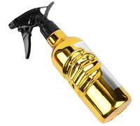 Ipetboom Flacon Pulvérisateur Coiffure Rechargeable Vaporisateur Spray Fins Jets pour Salon Barbiers et Jardinage Bouteille Vaporisateur Cheveux Polyvalente Résistante Or Vintage