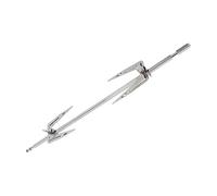 Ipetboom Fourchette à Rôtir Acier Inoxydable pour Barbecue Tourne Broche Rotatif Outil pour Poulet Viande et Poisson Grillés Stabilité Renforcée Usage Domestique et Extérieur