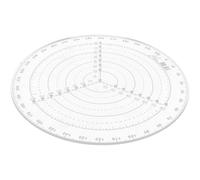 Ipetboom Gabarit de Centrage en Acrylique Grand Format Centreur en Acier Inoxydable Règle de Traçage Circulaire pour Travail du Bois Compas de Dessin Précis pour Tournage et Bricolage