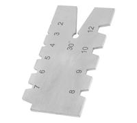 Ipetboom Gabarit de Filetage en Acier Inoxydable 30° pour Tours Jauge D’Angle de Coupe Métrique Outil de Mesure et Inspection Précis pour Filetage Interne et Externe Usage Industriel et