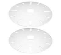 Ipetboom Gabarit d'Horloge en Acrylique Transparent Lot de 2 Pièces pour Incrustation Circulaire DIY Compatible Plupart des Mécanismes d'Horloges Murales Outil Précis pour Travail du