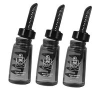 Ipetboom Gel Coiffant Homme 3 Pcs 260 Ml avec Peigne Large Application Facile Flacon Plastique Transparent Soin Capillaire pour Usage Domestique et Salon de Coiffure