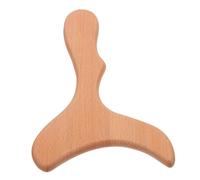 Ipetboom Grattoir à Visage et Dos en Bois Synthétique, Outil de Massage Facile à Tenir, Forme Poisson Créative, pour Usage Personnel et Professionnel