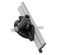 Ipetboom Guide D’Onglet Noir pour Scie Circulaire Butée de Précision en Aluminium Règle de Guidage Ajustable pour Travail du Bois Accessoire Bricolage Compatible à Ruban et