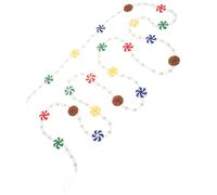 Ipetboom Guirlande de Perles Acryliques Transparentes 2M pour Décoration Suspendue de Noël Pendentifs de Bonbons Colorés Décoration à Suspendre pour Sapin Mur et Fête de Noël