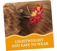 Ipetboom Hair Chopsticks With Camellia Flower Handmade Retro Wooden Hairpin For Women Traditional Chinese Style Hair Accessory For Daily Wear And Special Occasions