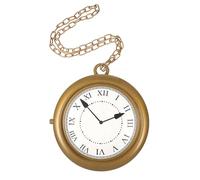 Ipetboom Horloge Collier Chunky Party Costume Décor Wish Digital Cosplay Horloge Costume Halloween Décor Jumbo Suspendu Cou Horloge Halloween Costumes Décoratifs Doré