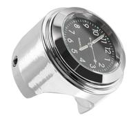 Ipetboom Horloge de Guidon Ronde en Alliage D’Aluminium Électrolytique Noir Étanche à la Poussière Montre de Moto Compacte pour Tableau de Bord - Accessoire Moto Pratique et Solide