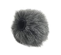 Ipetboom Housse de Protection pour Microphone Caméra Pare-Brise en Peluche Artificielle à Large Ouverture Élastique Compatible Micro-Cravate du Bruit du Vent pour Enregistrement