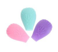 Ipetboom Housses De Protection Pour Pinceaux De Maquillage En Silicone 3 Pièces Taille Moyenne Protègent Têtes De Pinceaux Voyage Réutilisables Légères Couleur Rose Vert Violet