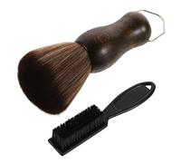 Ipetboom Indispensable Du Coiffeur - Brosse À Barbe Avec Manche En Bois - Brosse De Nettoyage Multi-usages - Design Ergonomique - Parfait Pour Le Toilettage Des Hommes