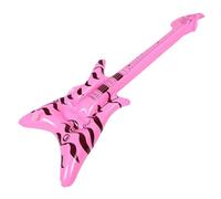 Ipetboom Instrument Gonflable Rock Star Guitare Basse Électrique Gonflable Rose Décoration et Accessoire Photo pour Thème Années Garçon Fille et Accessoire Festival