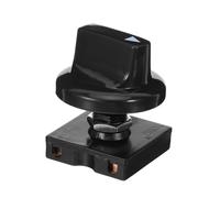 Ipetboom Interrupteur Rotatif 4 Positions 3 Vitesses en Plastique Noir Bouton Ergonomique pour Régulateur de Vitesse Ventilateur Industriel Machines