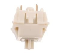 Ipetboom Interrupteurs Linéaires Matériau Pom et Acier Inoxydable Beiges Performance Fiable et Pression de Touche Fluide pour Clavier Mécanique pour Jeux et Saisie