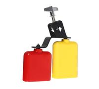 Ipetboom Jam Block et Cloche Bicolore Double Tonalité Instrument de Percussion Portable avec Cloche de Vache et Tambour Kit Acoustique Léger pour Batterie et Ensemble Musical