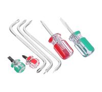 Ipetboom Jeu de Tournevis Coudés Magnétiques 7 Pièces en Acier Chrome-Vanadium Tournevis Plat et Cruciforme à Angle Droit 90° Petit Format pour Accès aux Espaces Étroits Outil