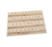 Ipetboom Jouets De Tableau D'Alphabet En Braille Pour Enfants Aveugles Tableau D'Alphabet Points De Aveugles Jouets Tactiles Pour Aveugles Braille Pour Débutants Machine À