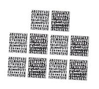 Ipetboom Kit 10 Étiquettes Autocollantes Lettres et Chiffres Pvc Étanches et Antigras pour Boîte aux Lettres ou Chambre D'garçon et Filles