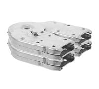 Ipetboom Kit 2 Pièces Charnières Métalliques Pliantes pour Échelle de Grenier 60X23 MM Accessoires de Rechange Robustes en Acier Inoxydable Pièces Détachées pour Échelle Pliante