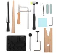 Ipetboom Kit D’Outils pour Cintrage de Bagues Cuillères en Métal - 11 Pièces Moules en Nylon Maillet en Caoutchouc et Gabarits de Mesure - Outil de Fabrication et Expansion Précis pour