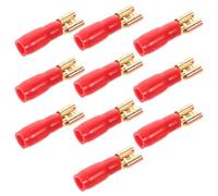 Ipetboom Kit de 10 Connecteurs à Sertir pour Câbles de Haut-Parleurs Automobiles Bornes Isolées en Cuivre Pur Plaqué Or 63 MM Extrémités de Câble pour Système Audio Voiture