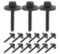 Ipetboom Kit de 30 Vis Autotaraudeuses pour Fixation de Garde-Boue Bavettes et Plaques d'Immatriculation Boulons de Remplacement Résistants aux Intempéries Compatibles avec Véhicules