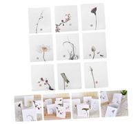 Ipetboom Kit de 45 Cartes de Vœux de Noël Créatives Style Chinois Aléatoire Papier Lisse à Écrire Format Standard pour Fête Anniversaire et Vœux Personnalisés