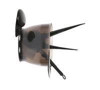 Ipetboom Kit de 5 Pièces D'outils de Teinture Capillaire en Plastique Noir Peigne, Bol de Mélange, Pinceau, Protège-oreilles, Facile à Nettoyer pour Usage à Domicile et Scolaire