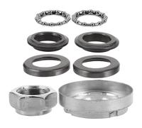 Ipetboom Kit de 7 Roulements Coniques pour Colonne de Direction, Compatible Mini Motos 110-125cc, Palier en Acier Solide, Support de Tube Robuste, Accessoires Moto Tout Usage pour Conduite