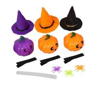 Ipetboom Kit de Barrettes Halloween Matériel pour Fabrication Chapeau de Sorcière pour Barrettes Chapeau de Sorcière Halloween