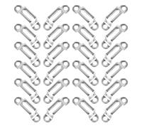 Ipetboom Kit de Fixations Invisibles pour Meubles en Acier Inoxydable Semi-Ouvert 50 Pièces Connecteurs Combinés Vis pour Assemblage Mobilier et Placards Quincaillerie Invisible Solide