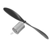 Ipetboom Kit De Mini-éolienne Pédagogique Générateur Micro-éolienne Et Grand Rotor Noir, Moteur Électrique Compact, Pour Expériences Scientifiques Et Apprentissage De L'énergie Éolienne En Extérieur