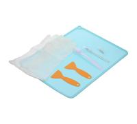 Ipetboom Kit de Nettoyage Imprimante 3d 8 Pièces Filtre Inox pour Résine, Entonnoir Résine, Moufles en Silicone Résistants Haute Température et Brosse de Nettoyage, Accessoires