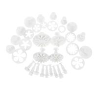 Ipetboom Kit de Poterie 33 Pièces en Polypropylène, Tampons de Décoration pour Argile et Pâte Polymère, Ensemble de Moules à Motifs Variés pour Garçon et Filles, Maison, École et