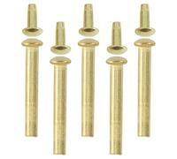 Ipetboom Kit de Réparation 5 Rivets et Écrous en Métal Plaqué Or 3 MM pour Éventail Pliant Fixation Sécurisée 21 MM Accessoire pour Éventail Portable Soi-Même Outil de Bricolage