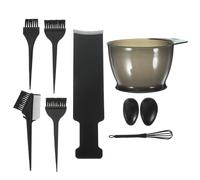 Ipetboom Kit de Teinture Capillaire 9 Pièces Planche et Bol Essentiels Ensemble Pinceau Coloration Cheveux Professionnel Salon Beauté Style Aléatoire