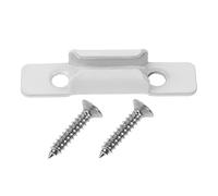 Ipetboom Kit de Verrouillage pour Fenêtre à Battant en Alliage de Zinc Gâche de Sécurité Blanche Chromée N°9 Accessoire de Fixation pour Verrouillage Coulissant Dispositif de Sécurité